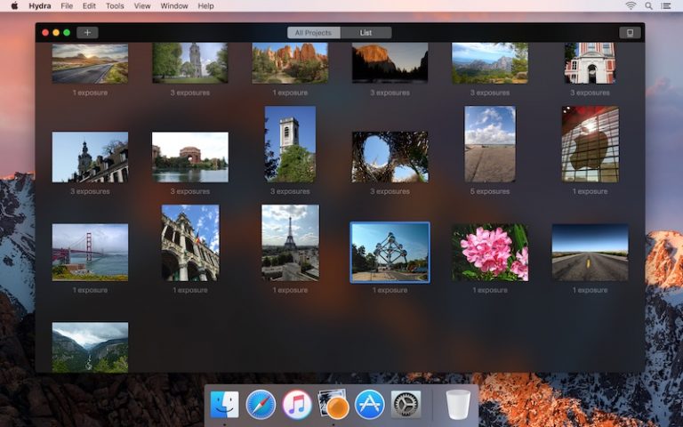 Photo gallery on Hydra for mac