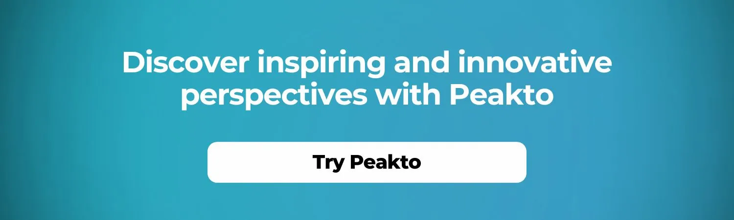 Discover inspiring and innovative perspectives with Peakto