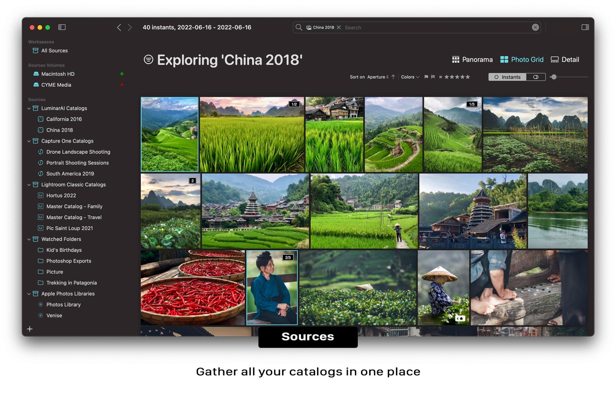 Peakto, gather all your sources in one application.