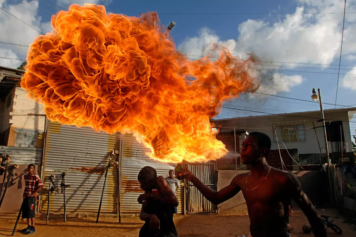 Photography of firebreather by Stefan Falke