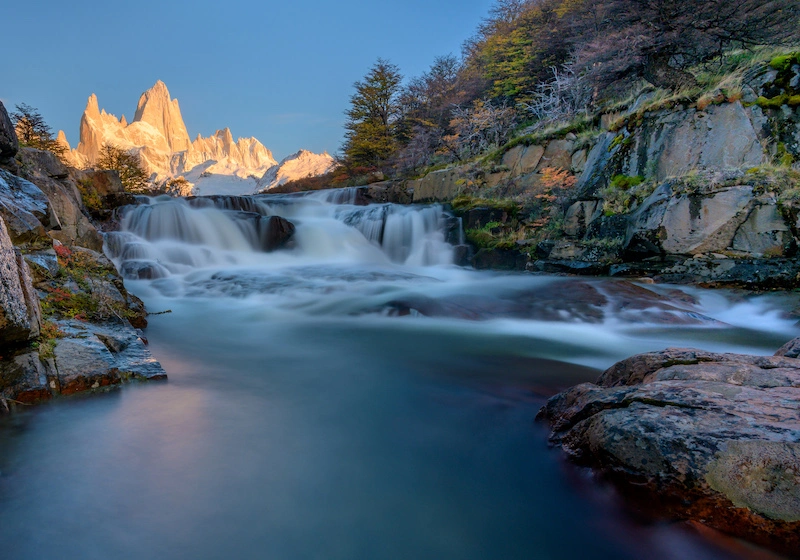 Photographie de chutes d'eau en Nouvelle-Zélande