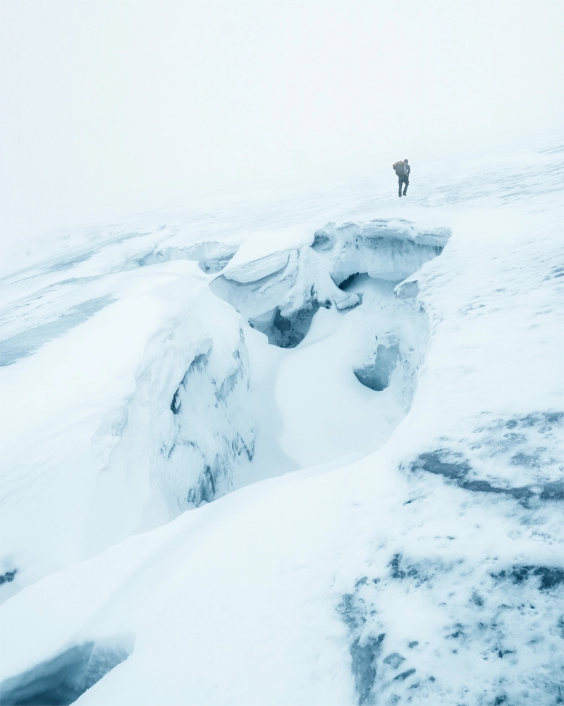 Glacial environnement photography taken during the Foxfonna hike in Svalbard