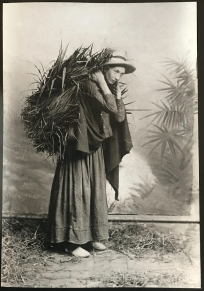 Histoire de la photographie : Portrait d'une femme colombienne travaillant en 1894