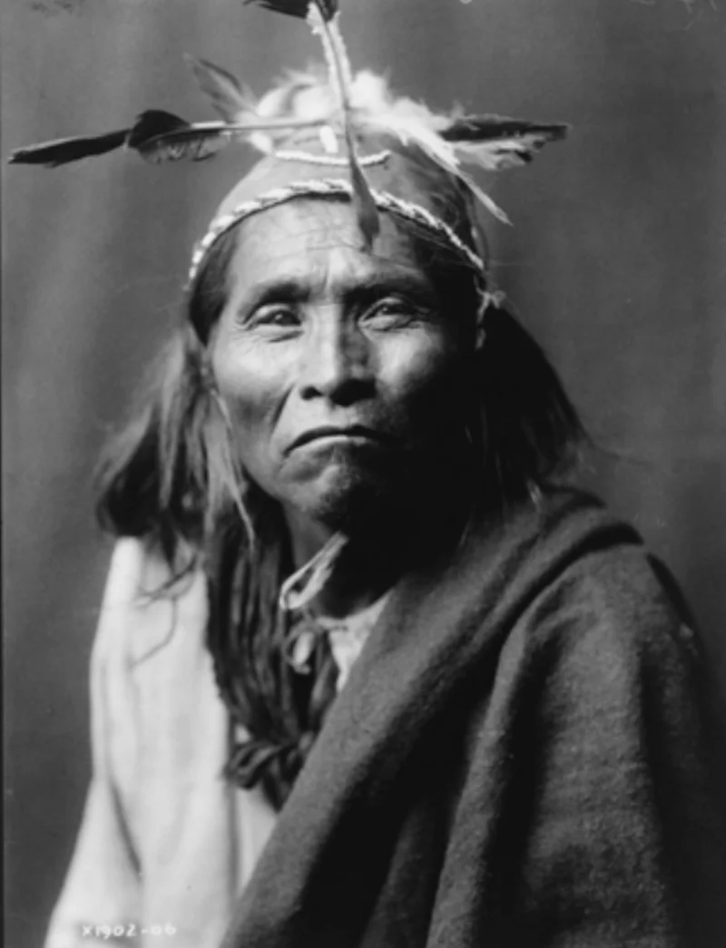 Portrait of a Native American woman from the 19th century