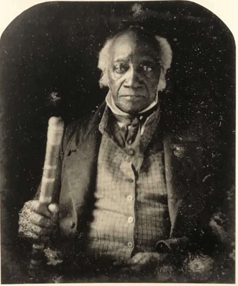 Historical portrait of a black man from 1850