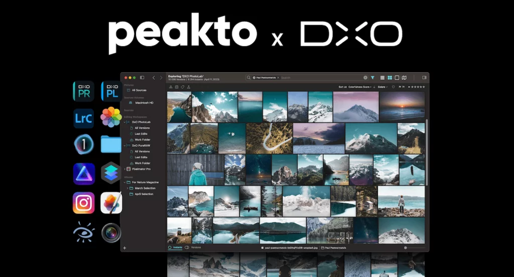 Peakto avec DxO PhotoLab et PureRAW