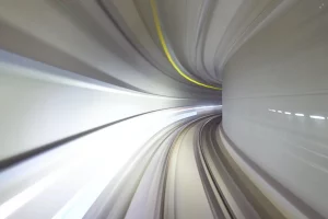 Timelapse photo of a tunnel