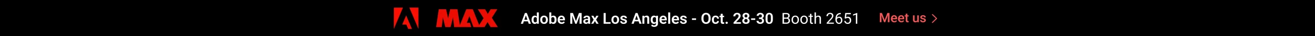 Adobe Max 2025 - Desktop Banner