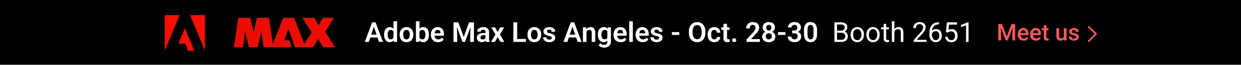 Adobe Max 2025 - Tablet Banner