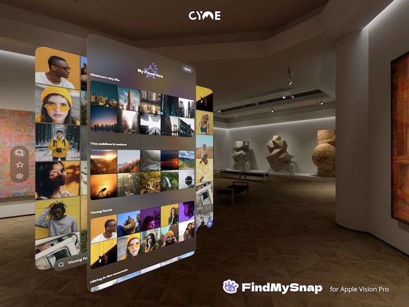 FindMySnap sur Apple Vision Pro - Favoris