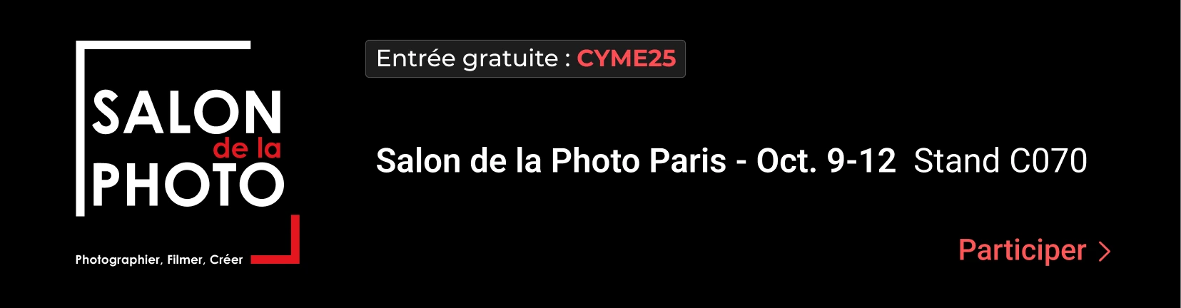 Salon de la photo - Paris 2025 - Bannière Mobile