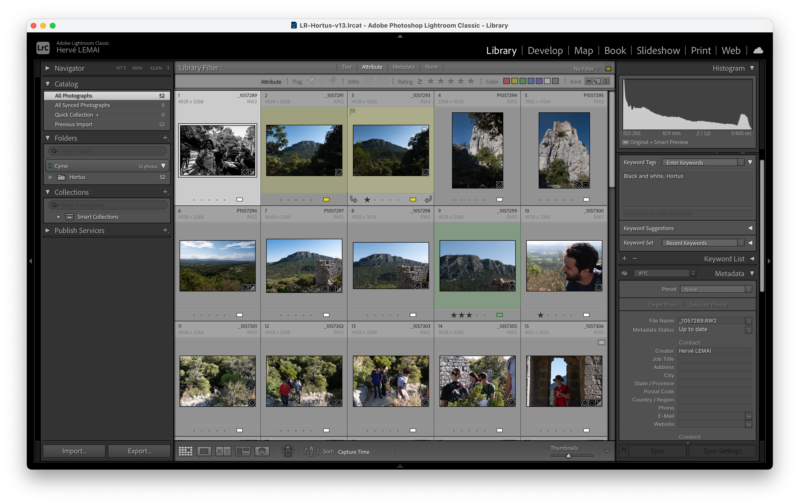 Meilleur logiciel d'organisation de photos : Lightroom