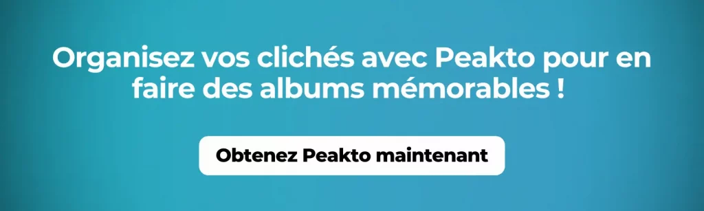 Organisez vos clichés avec Peakto pour en faire des albums mémorables