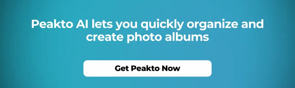 Peakto AI lets you quickly organize and create photo albums