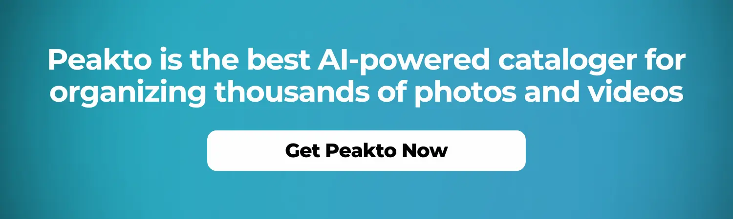 Peakto is the best AI-powered cataloger for organizing thousands of photos and videos