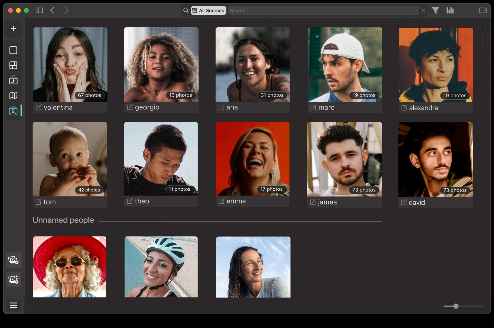 Face Tagging in Peakto - 01