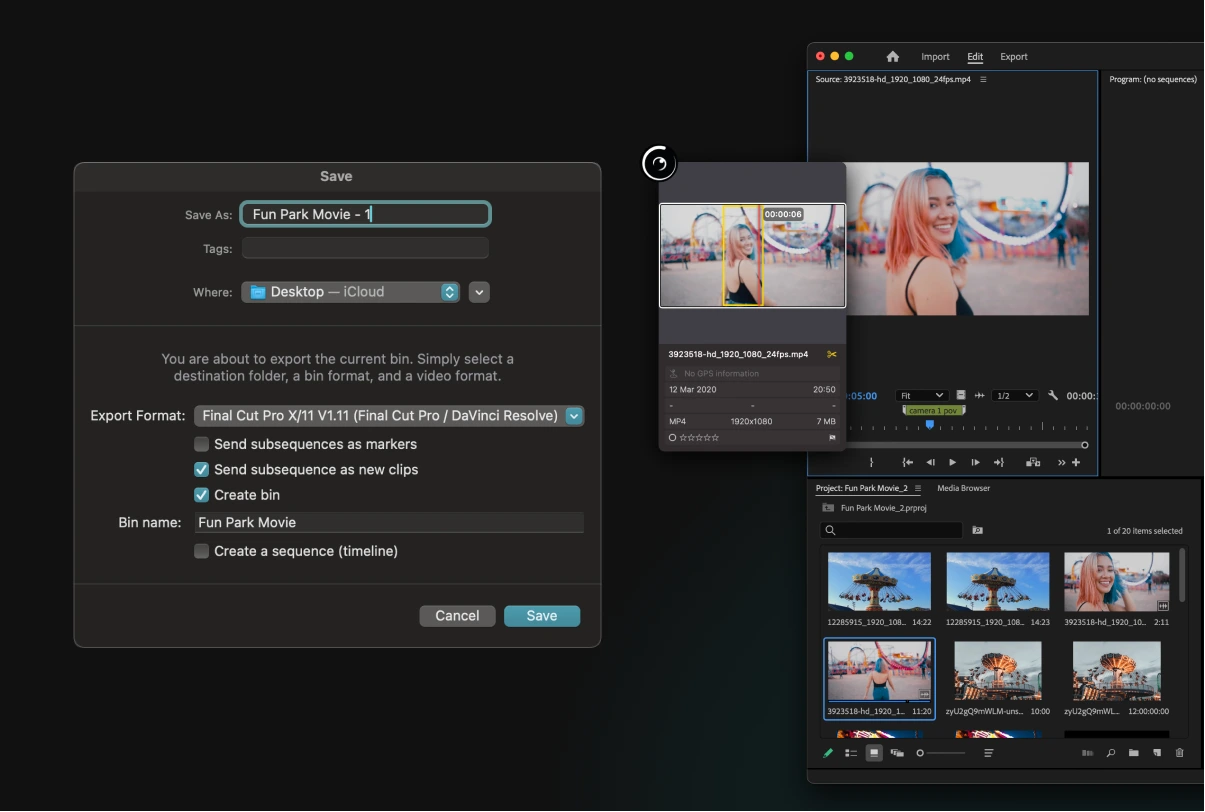 Video Bins in Peakto - 03