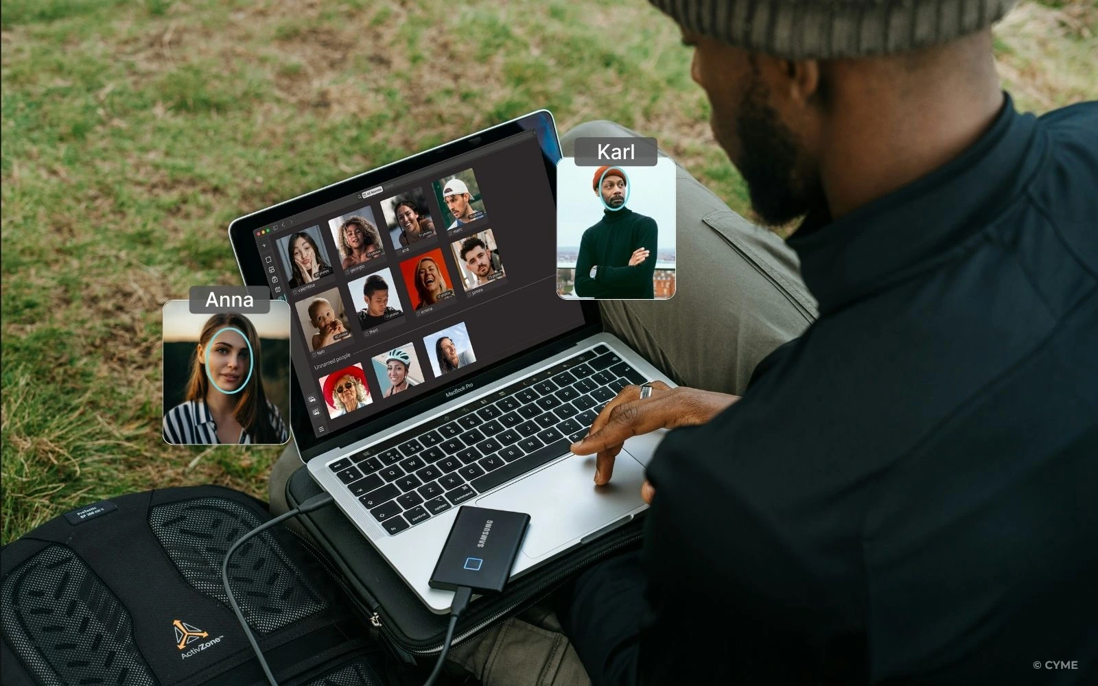 Logiciel pour identifier des personnes sur une photo - 01