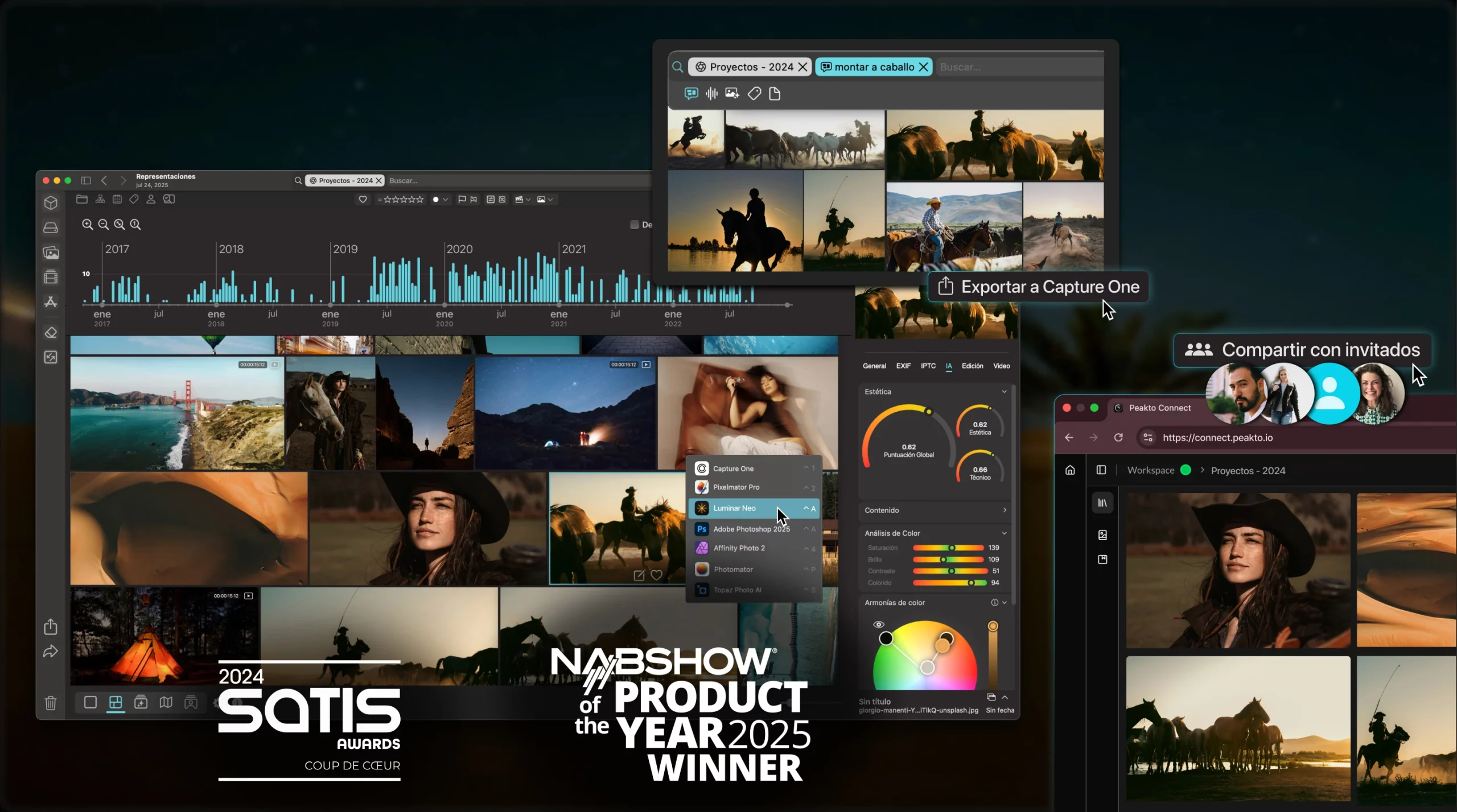 Peakto 2.5 – Diseñado para profesionales de la fotografía