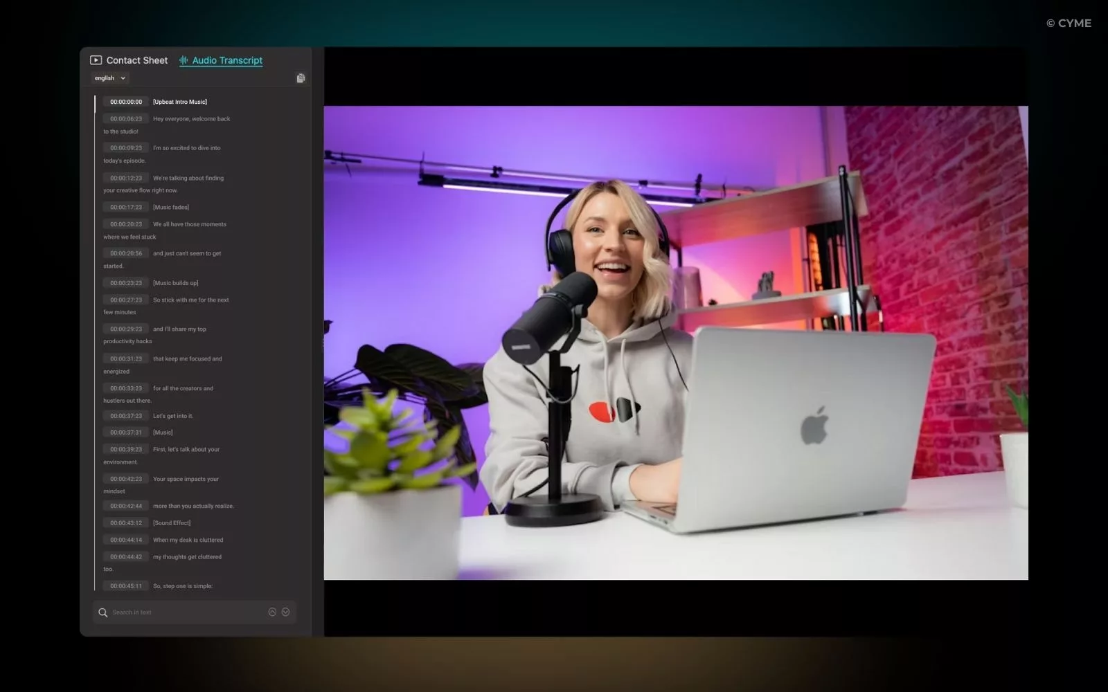 Find Word in Video - From Transcript to Shorts and SEO Articles - 01